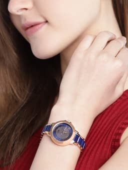 Designer golden watch